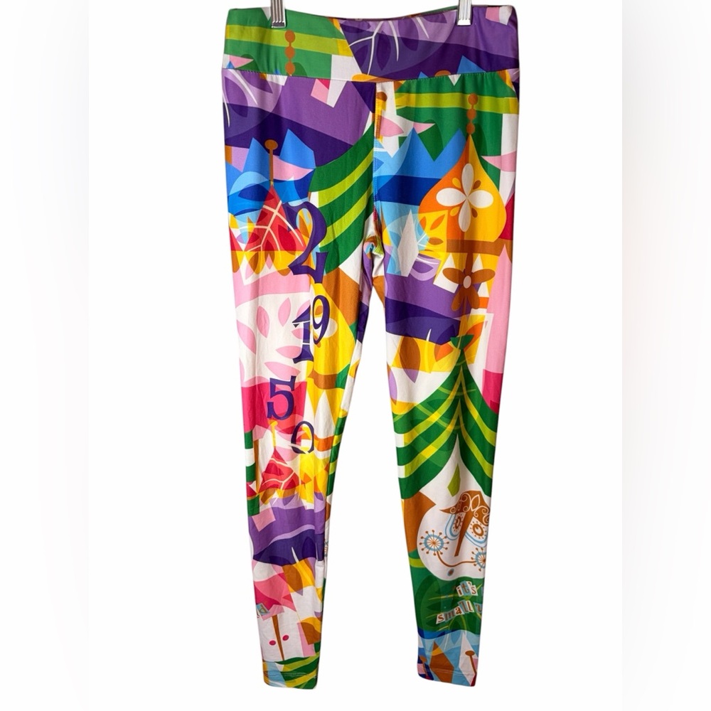 Disney Parks Colorful Graphic Leggings Size Small Stretch Yoga Pants